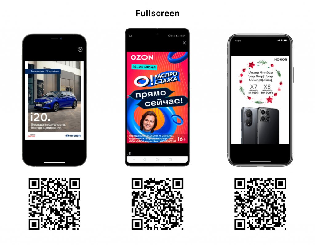 Fullscreen banner примеры