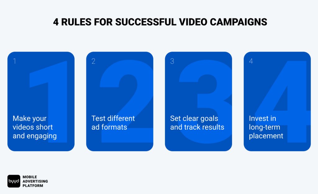 4 rules for successful video campaigns