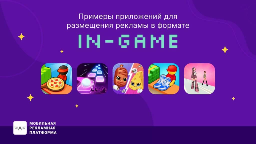 В каких приложениях можно размещать In-Game?